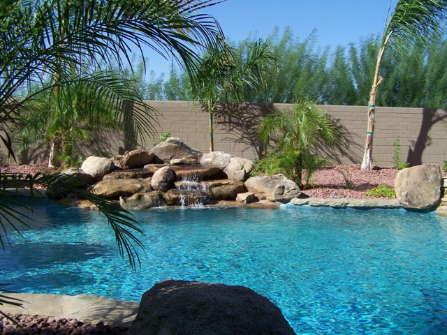 Custom Built Water Features by National Pools & Spas : Gilbert, AZ